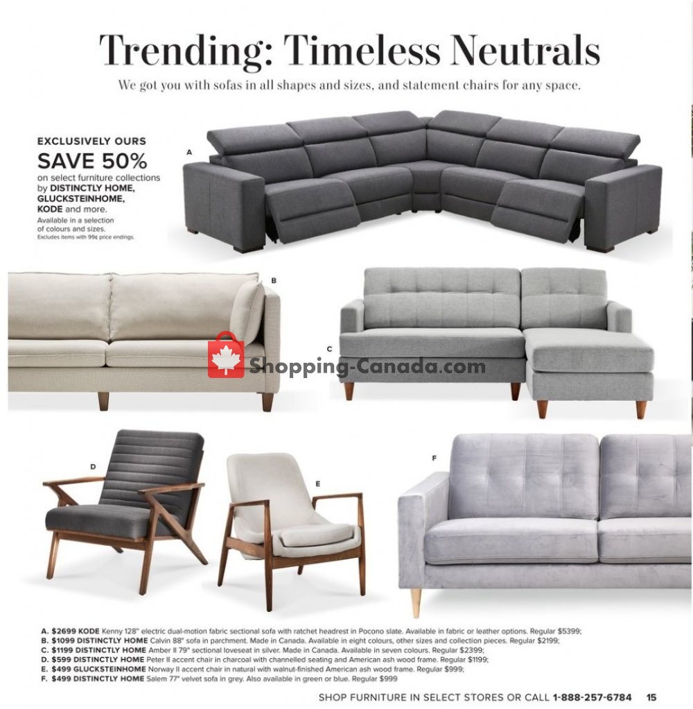 Hudson's Bay flyer from Friday September 6, 2019 to Thursday September 19, 2019 - page 15