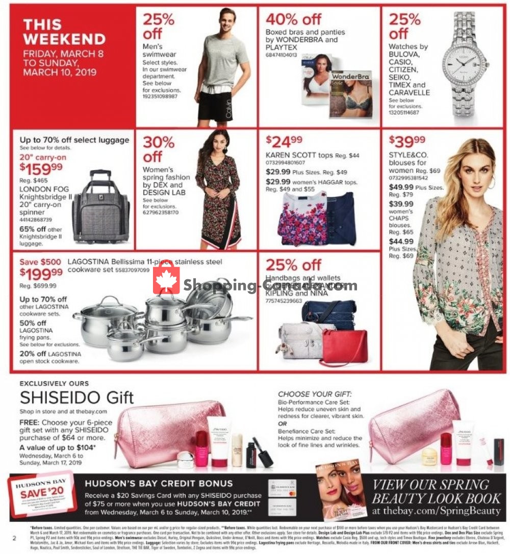 Hudson's Bay flyer from Friday March 8, 2019 to Thursday March 14, 2019 - page 3