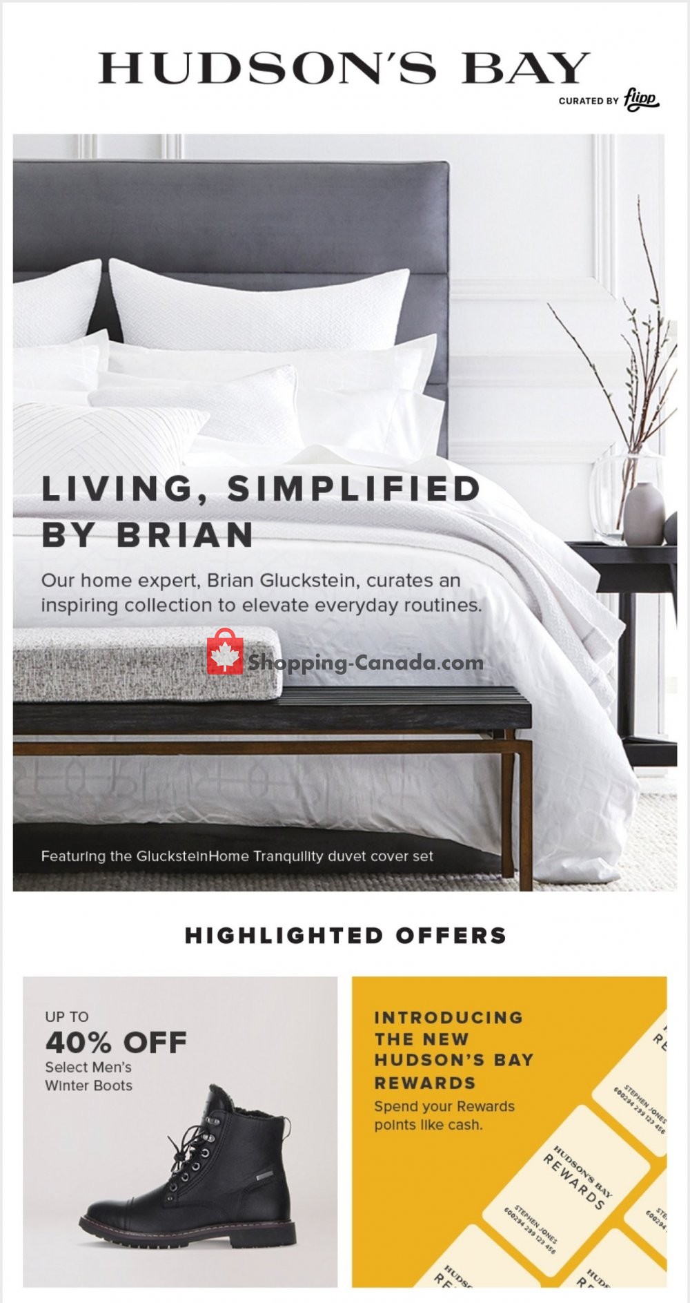 Hudson's Bay flyer from Friday January 15, 2021 to Thursday January 21, 2021 - page 1