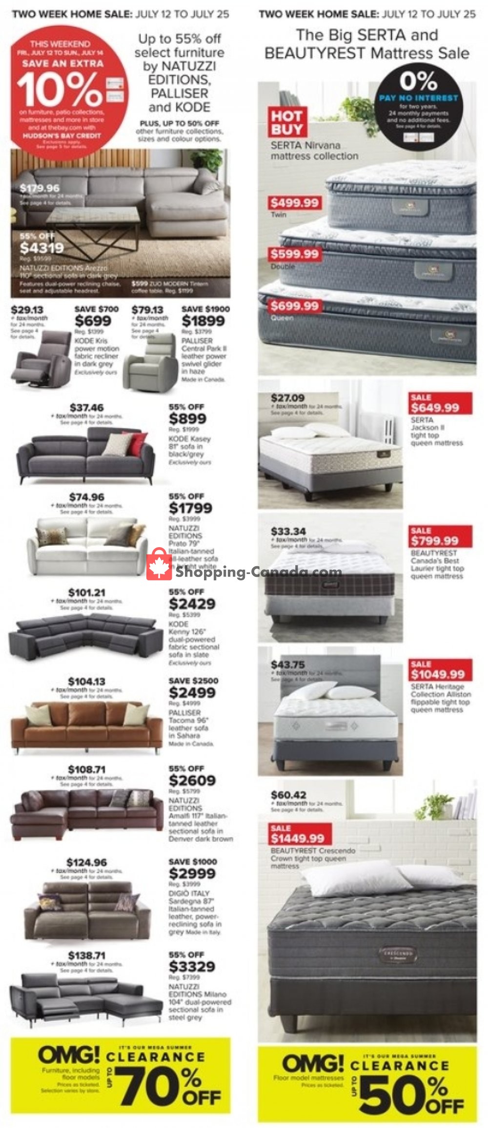 Hudson's Bay flyer from Friday July 12, 2019 to Thursday July 18, 2019 - page 2