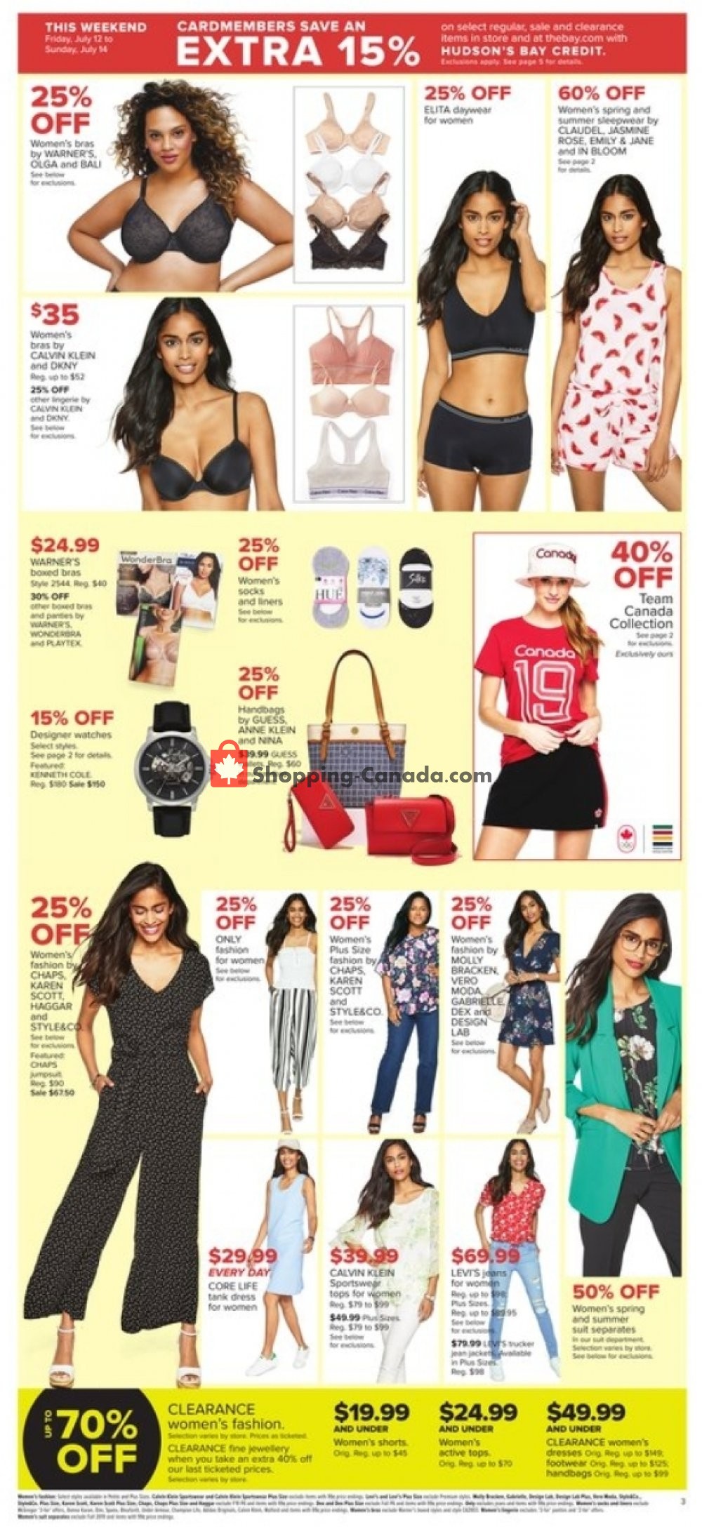 Hudson's Bay flyer from Friday July 12, 2019 to Thursday July 18, 2019 - page 4