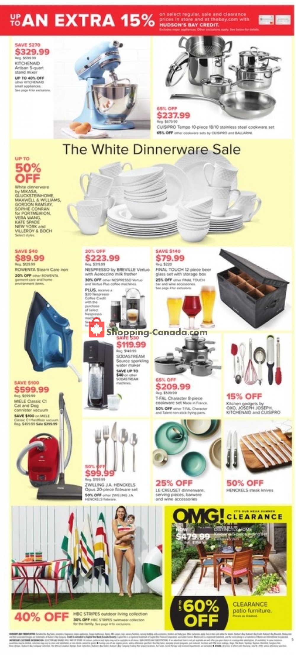 Hudson's Bay flyer from Friday July 12, 2019 to Thursday July 18, 2019 - page 6