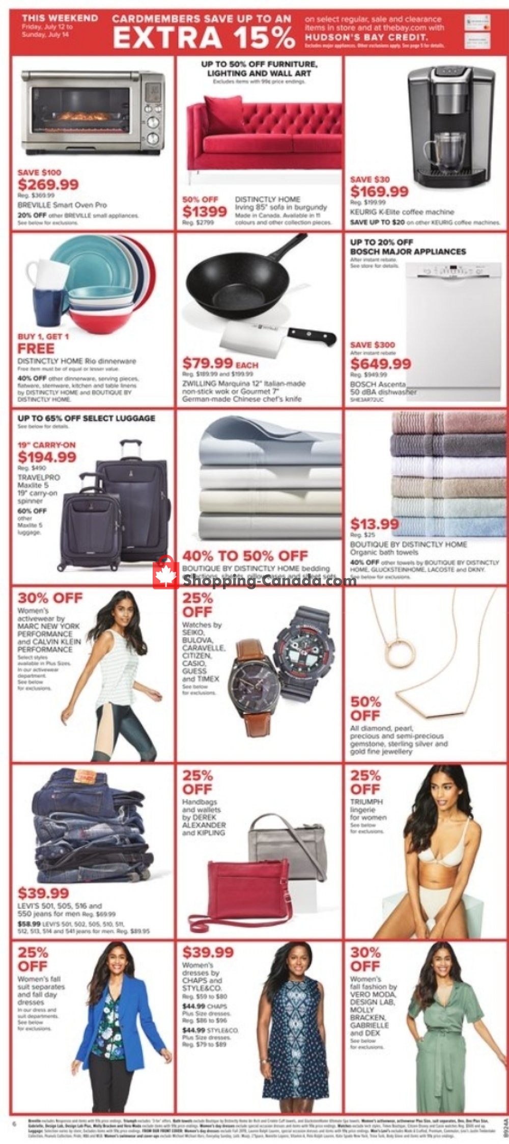 Hudson's Bay flyer from Friday July 12, 2019 to Thursday July 18, 2019 - page 7