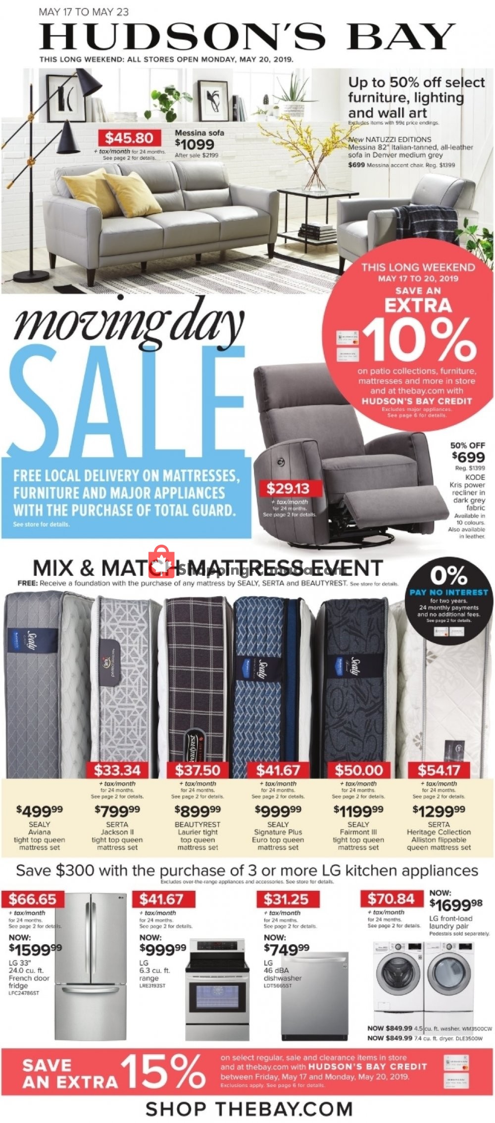 Hudson's Bay flyer from Friday May 17, 2019 to Thursday May 23, 2019 - page 1