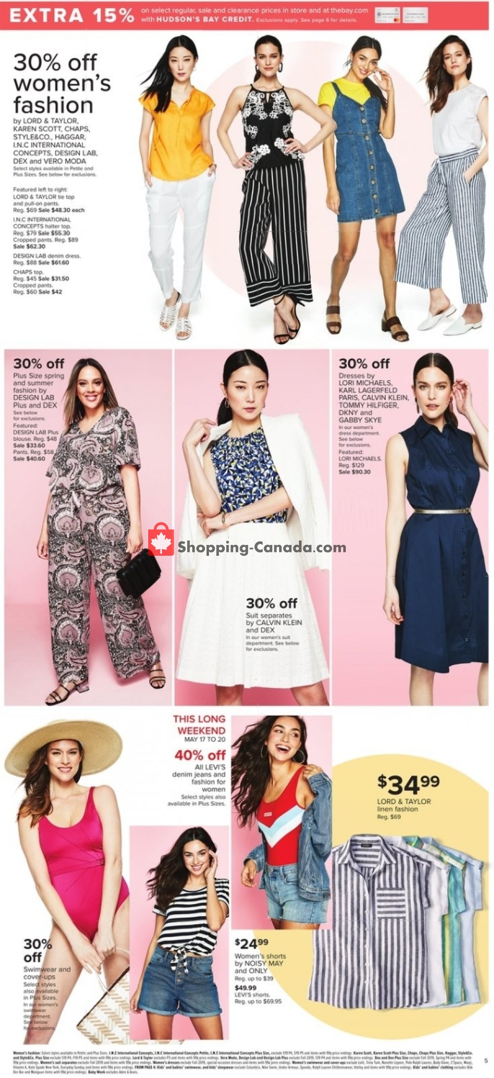 Hudson's Bay flyer from Friday May 17, 2019 to Thursday May 23, 2019 - page 6