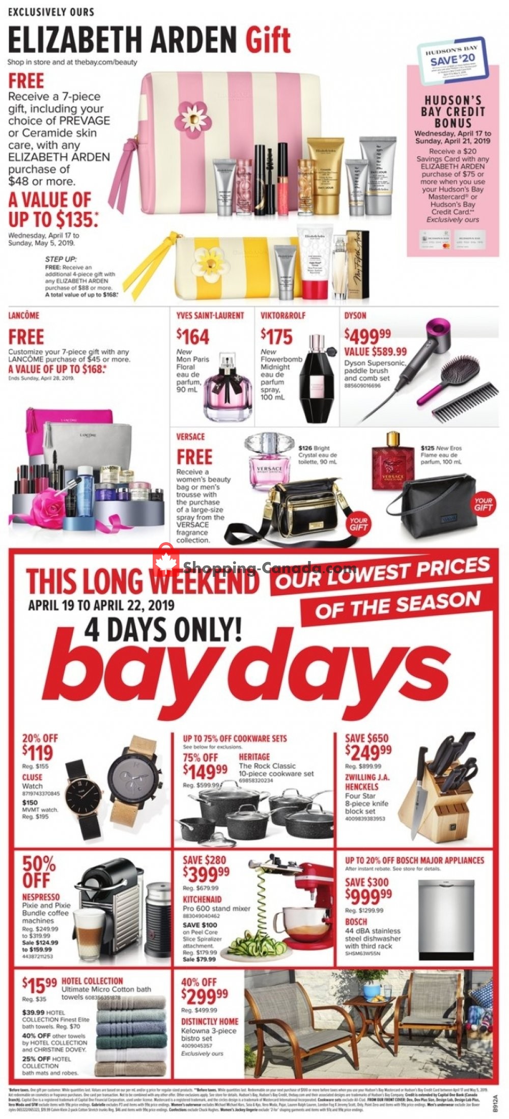 Hudson's Bay flyer from Friday April 19, 2019 to Thursday April 25, 2019 - page 2