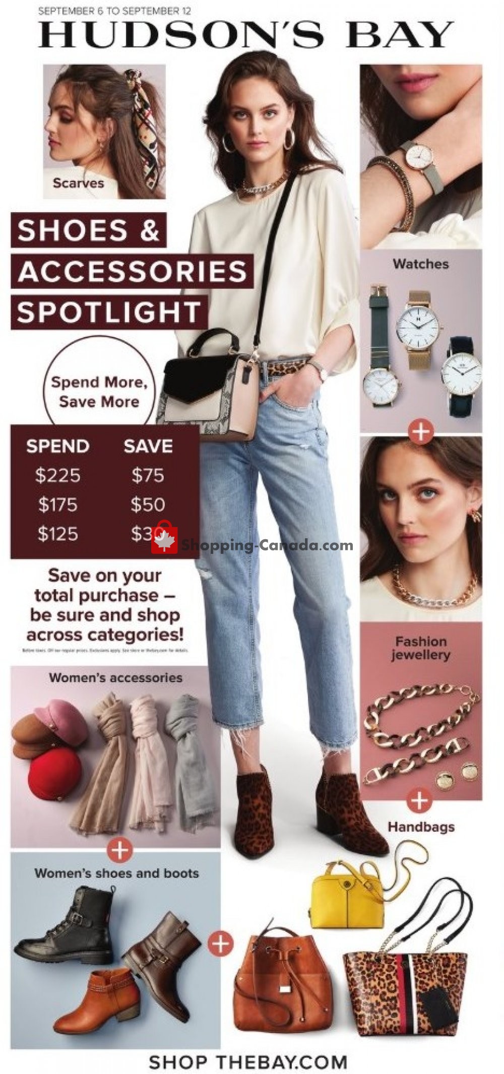 Hudson's Bay flyer from Friday September 6, 2019 to Thursday September 12, 2019 - page 1