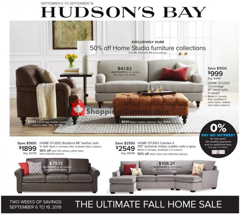 Hudson's Bay flyer from Friday September 6, 2019 to Thursday September 12, 2019 - page 7