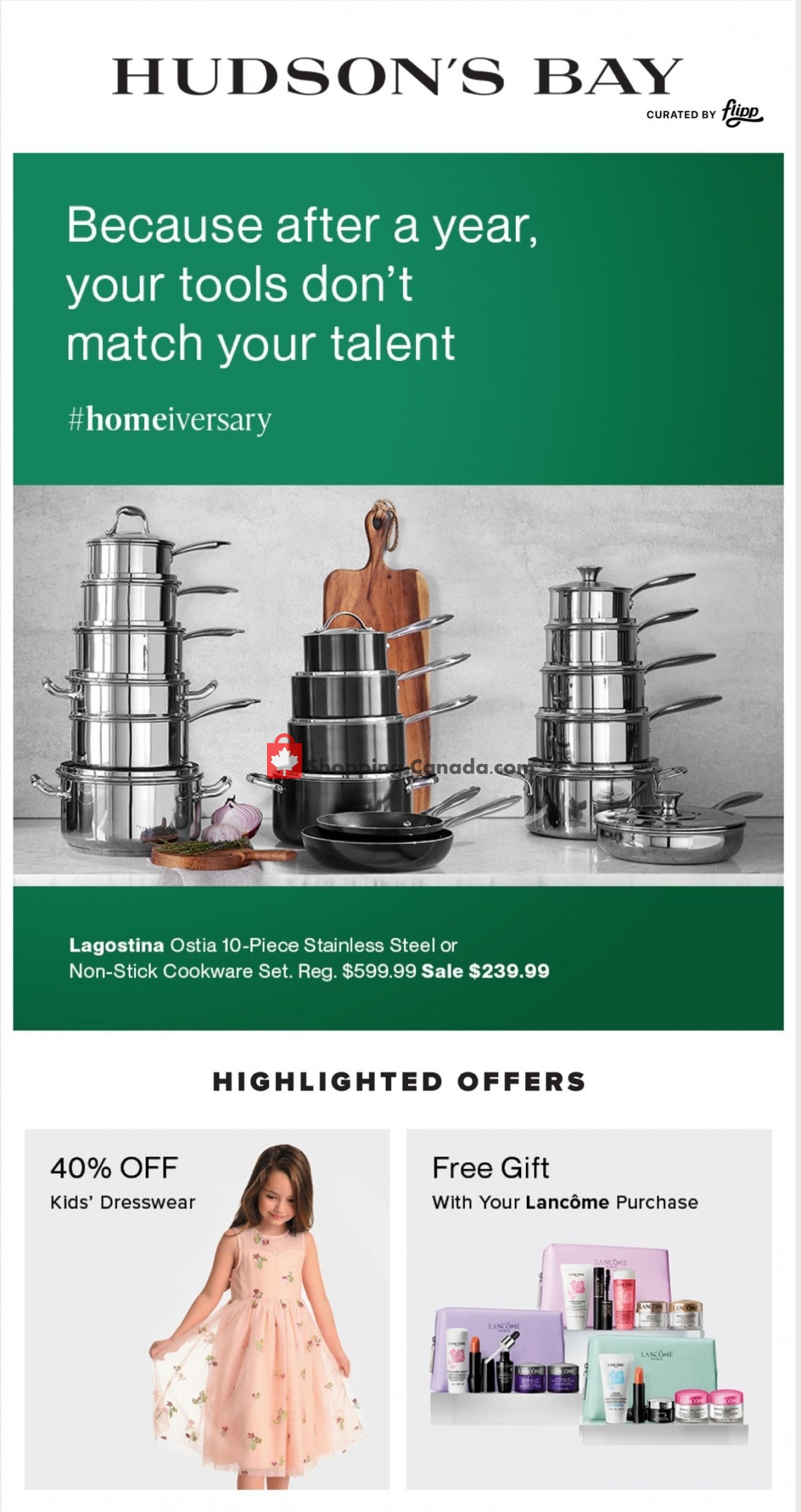 Hudson's Bay flyer from Friday April 2, 2021 to Thursday April 8, 2021 - page 1