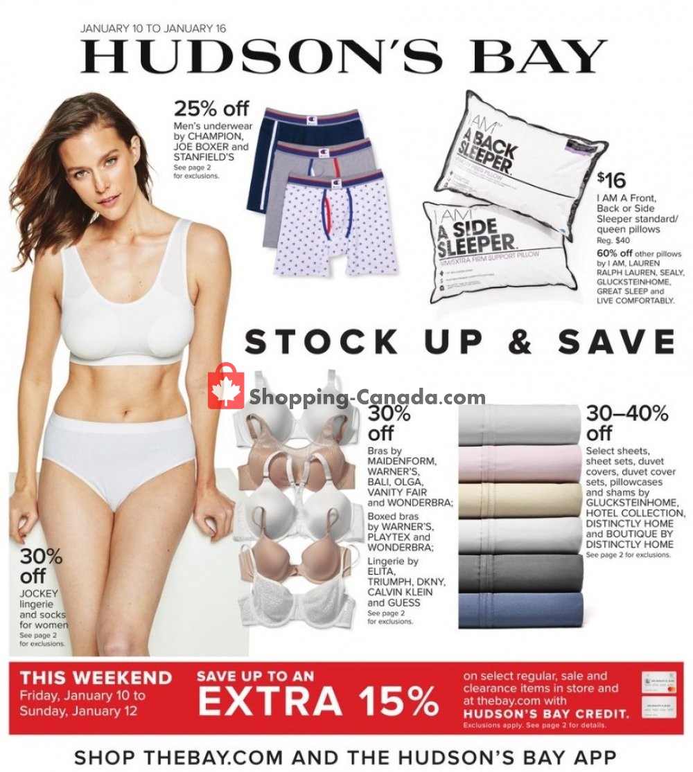 Hudson's Bay flyer from Friday January 10, 2020 to Thursday January 16, 2020 - page 1