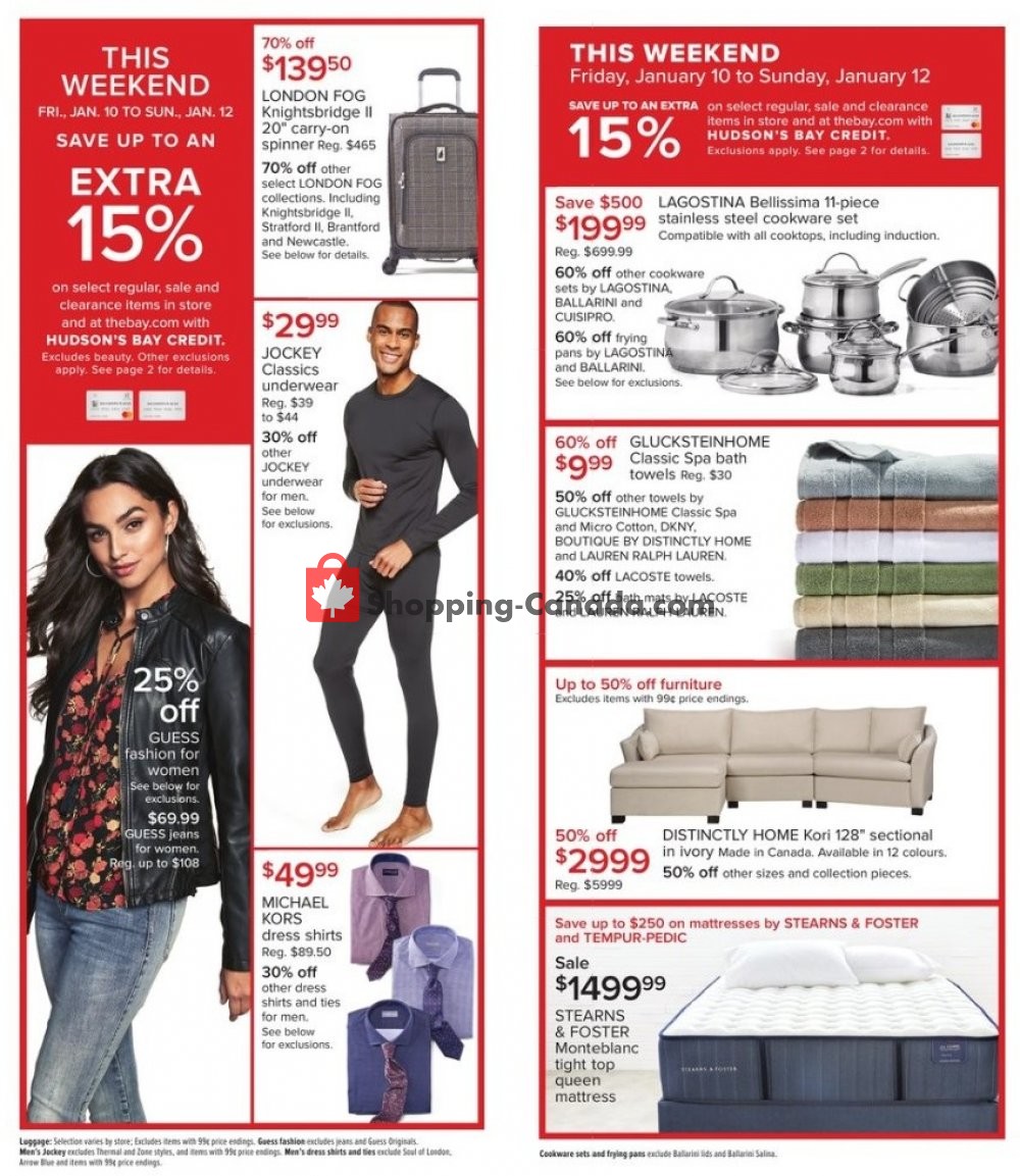 Hudson's Bay flyer from Friday January 10, 2020 to Thursday January 16, 2020 - page 2
