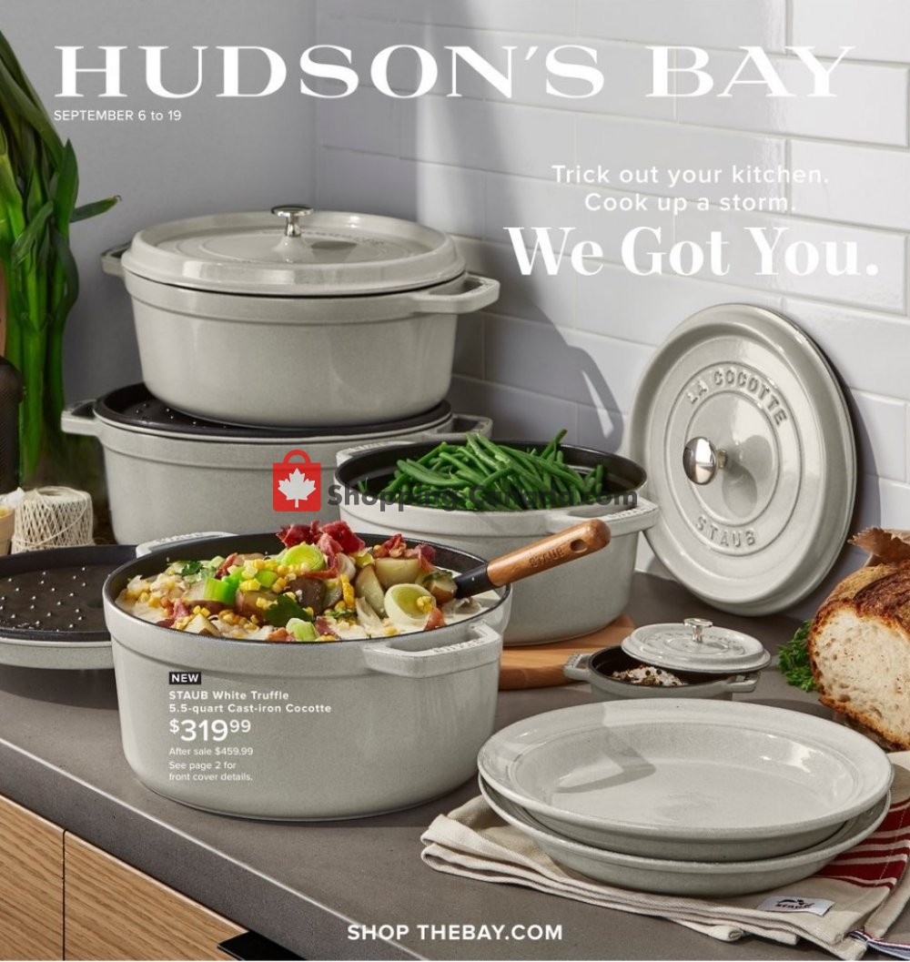 Hudson's Bay flyer from Friday September 6, 2019 to Thursday September 19, 2019 - page 1