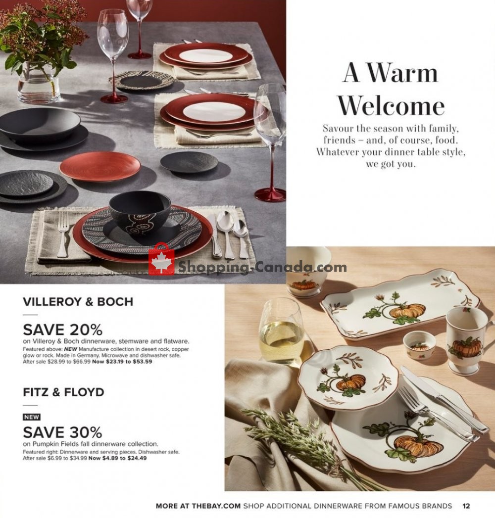 Hudson's Bay flyer from Friday September 6, 2019 to Thursday September 19, 2019 - page 12