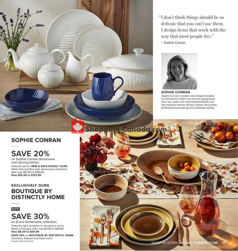 Hudson's Bay flyer from Friday September 6, 2019 to Thursday September 19, 2019 - page 13