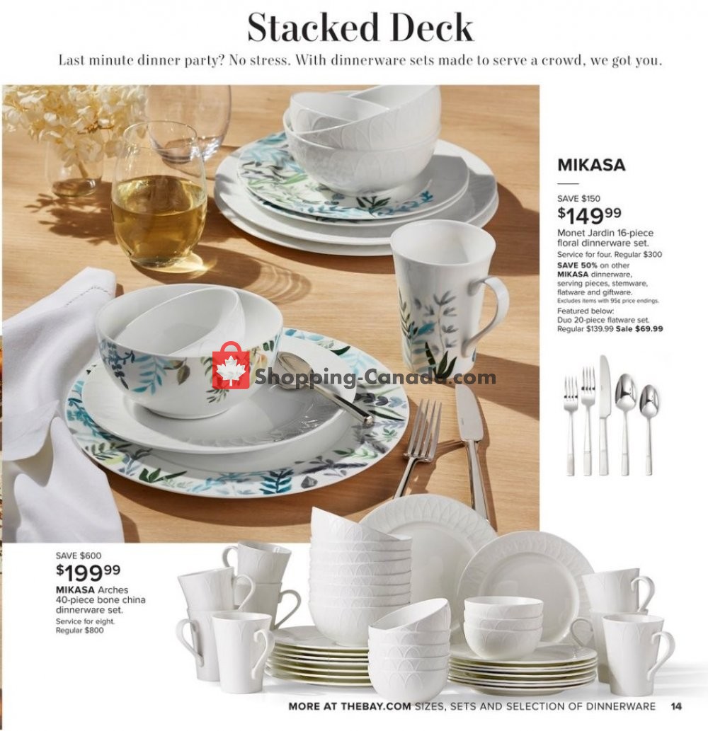 Hudson's Bay flyer from Friday September 6, 2019 to Thursday September 19, 2019 - page 14