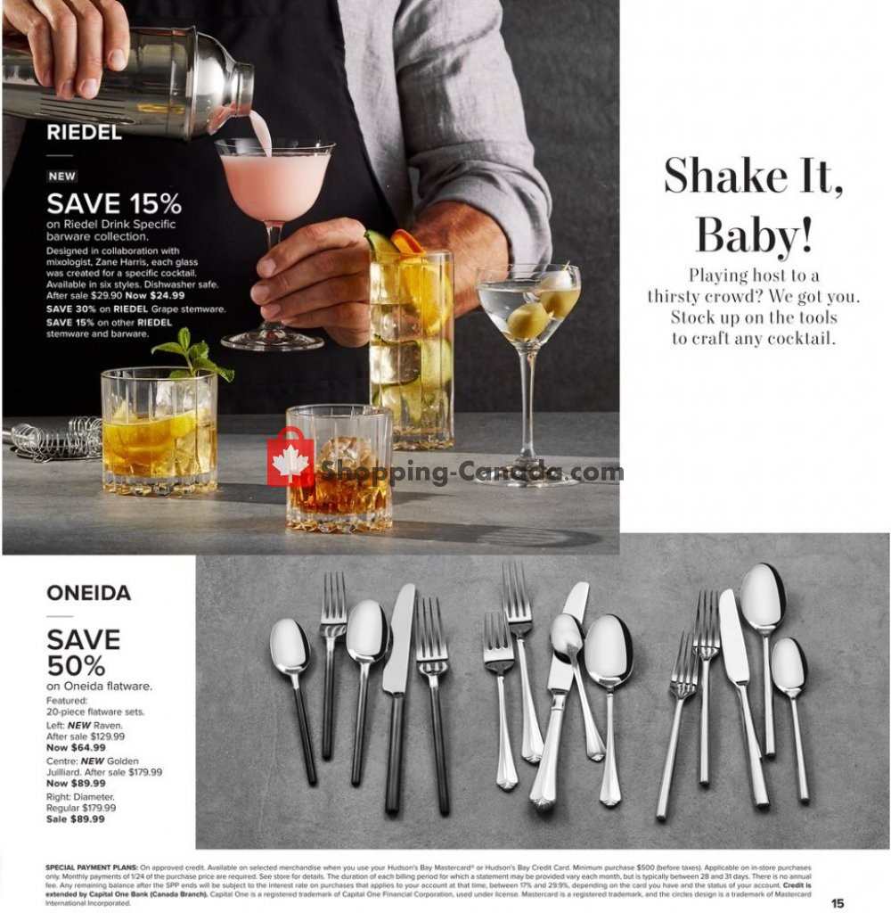 Hudson's Bay flyer from Friday September 6, 2019 to Thursday September 19, 2019 - page 15