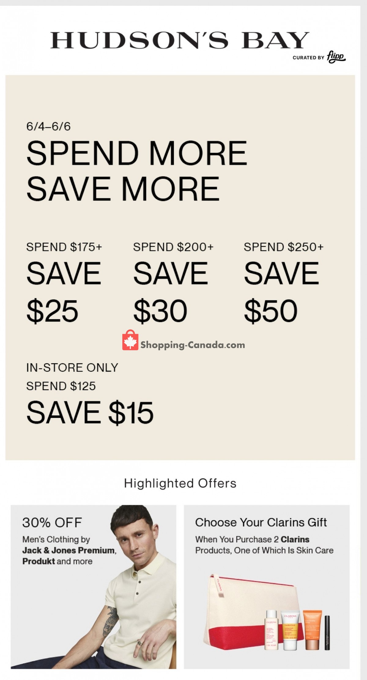 Hudson's Bay flyer from Friday June 4, 2021 to Thursday June 10, 2021 - page 1