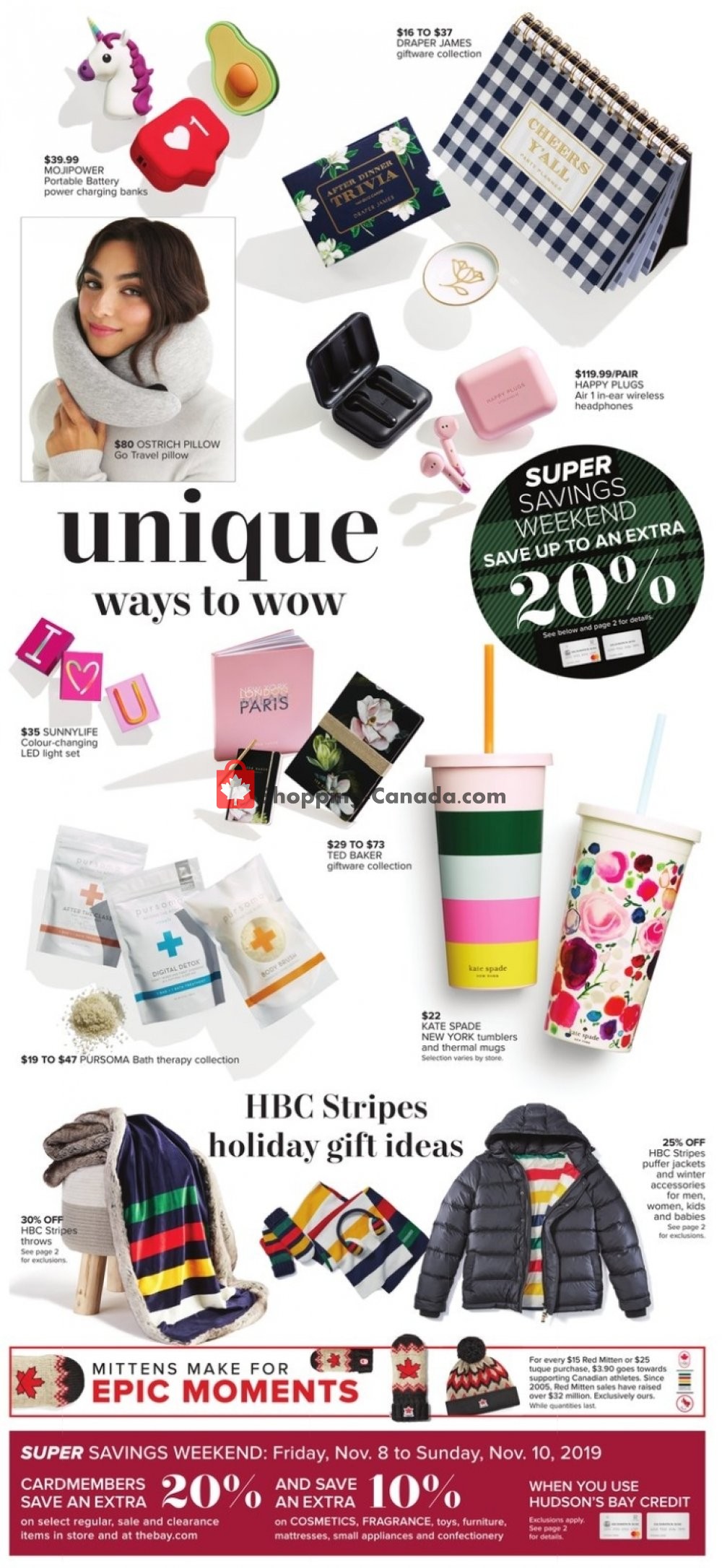 Hudson's Bay flyer from Friday November 8, 2019 to Thursday November 14, 2019 - page 4