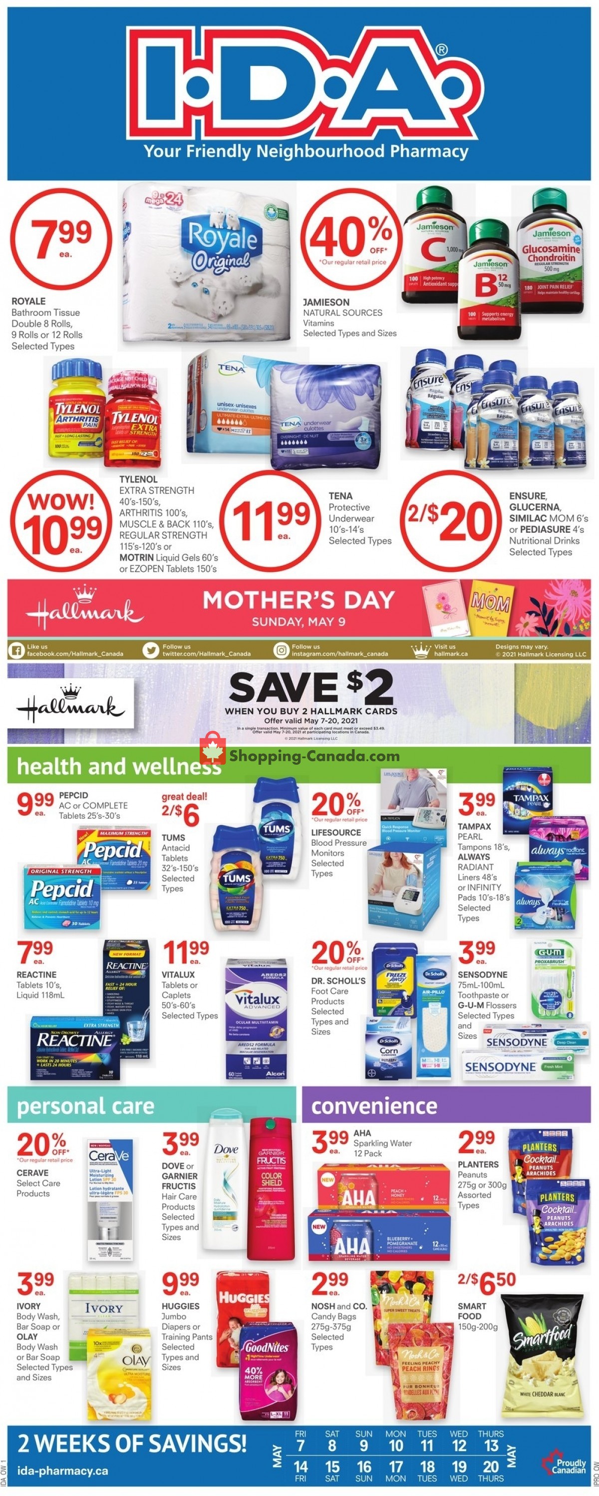 I.D.A. flyer from Friday May 7, 2021 to Thursday May 20, 2021 - page 1