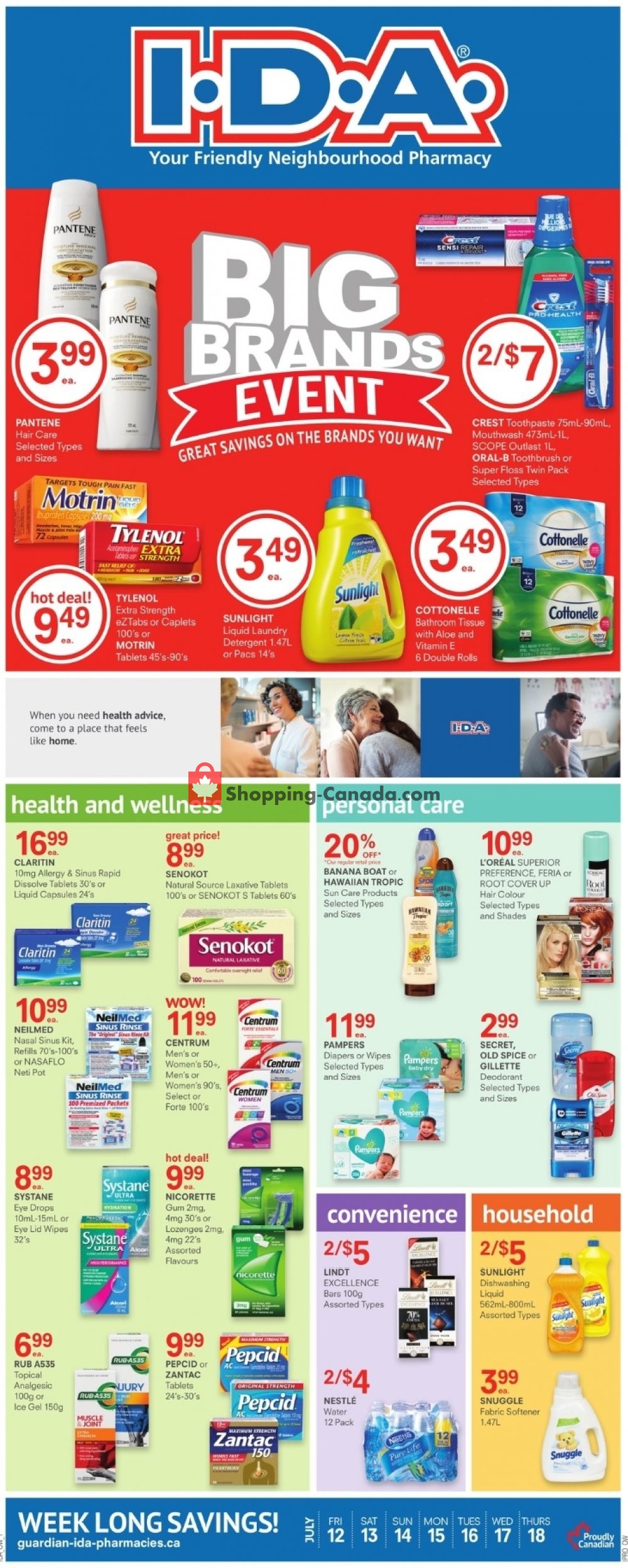 I.D.A. flyer from Friday July 12, 2019 to Thursday July 18, 2019 - page 1
