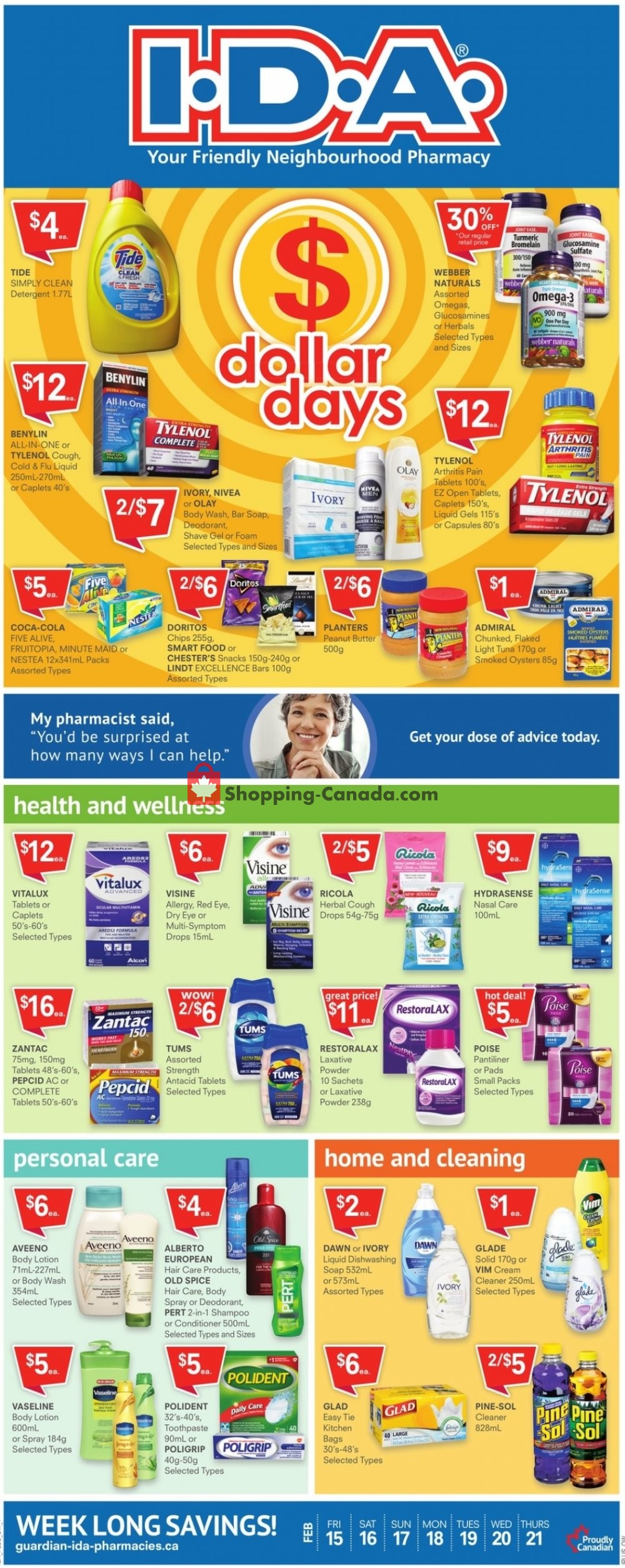 I.D.A. flyer from Friday February 15, 2019 to Thursday February 21, 2019 - page 1