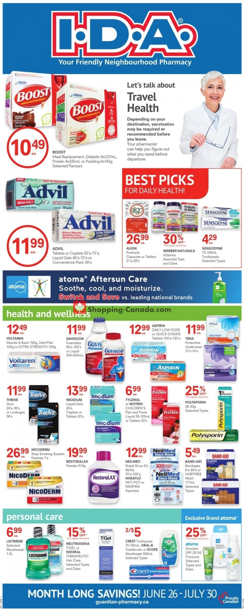 I.D.A. flyer from Friday June 26, 2020 to Thursday July 30, 2020 - page 1