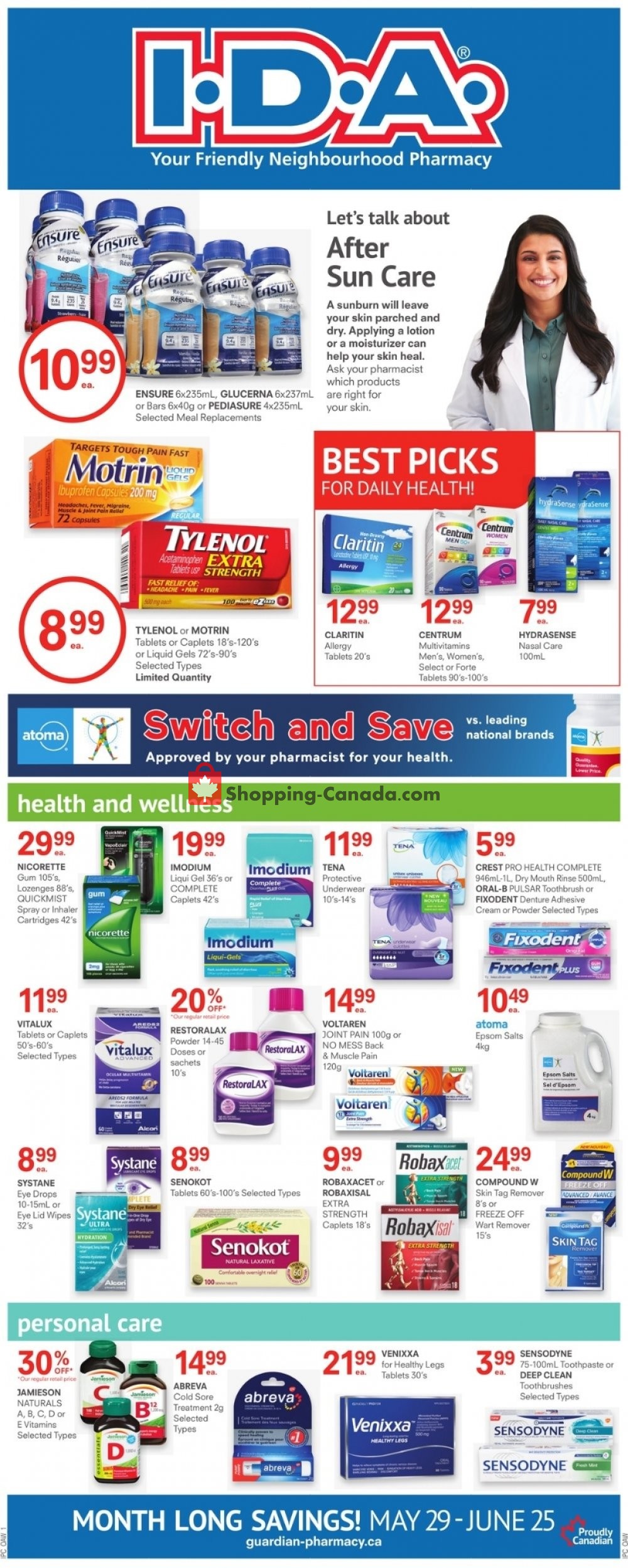 I.D.A. flyer from Friday May 29, 2020 to Thursday June 25, 2020 - page 1