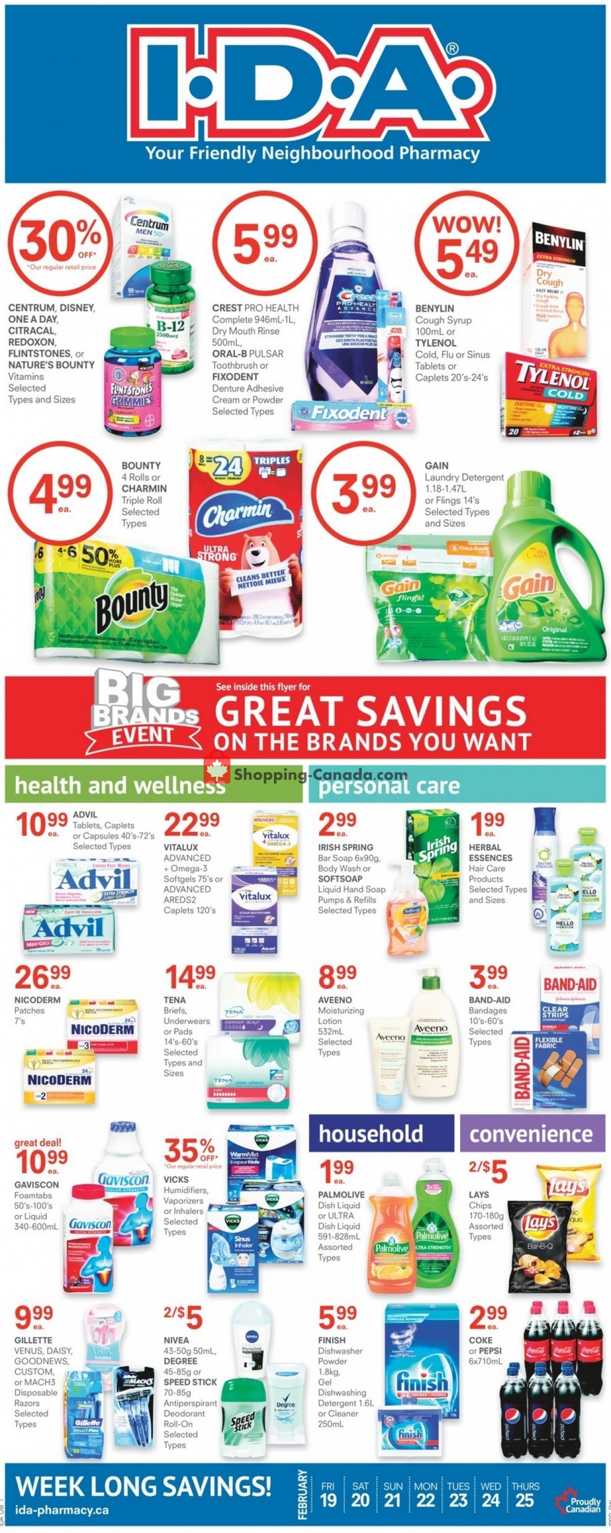 I.D.A. flyer from Friday February 19, 2021 to Thursday February 25, 2021 - page 1