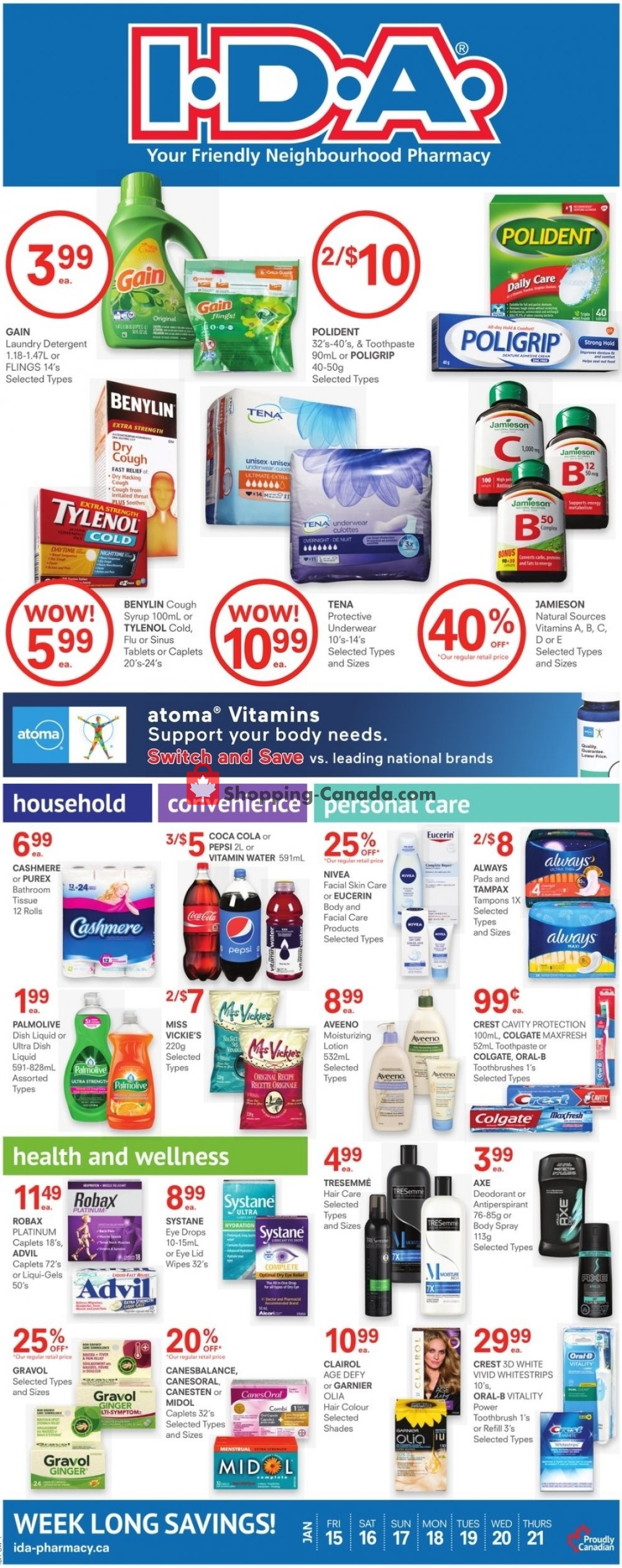 I.D.A. flyer from Friday January 15, 2021 to Thursday January 21, 2021 - page 1