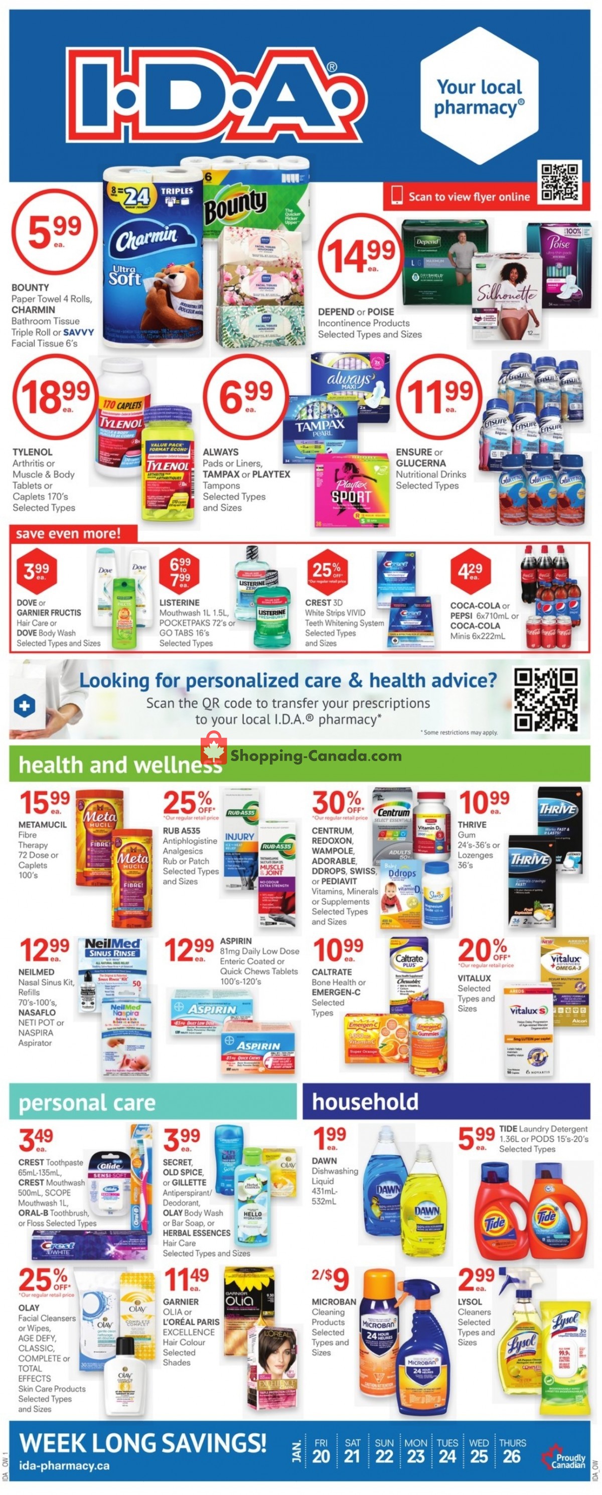 I.D.A. flyer from Friday January 20, 2023 to Thursday January 26, 2023 - page 1