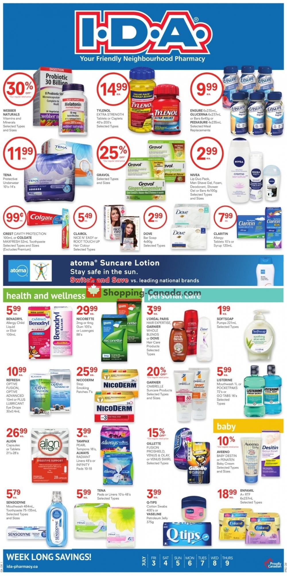 I.D.A. flyer from Friday July 3, 2020 to Thursday July 9, 2020 - page 1