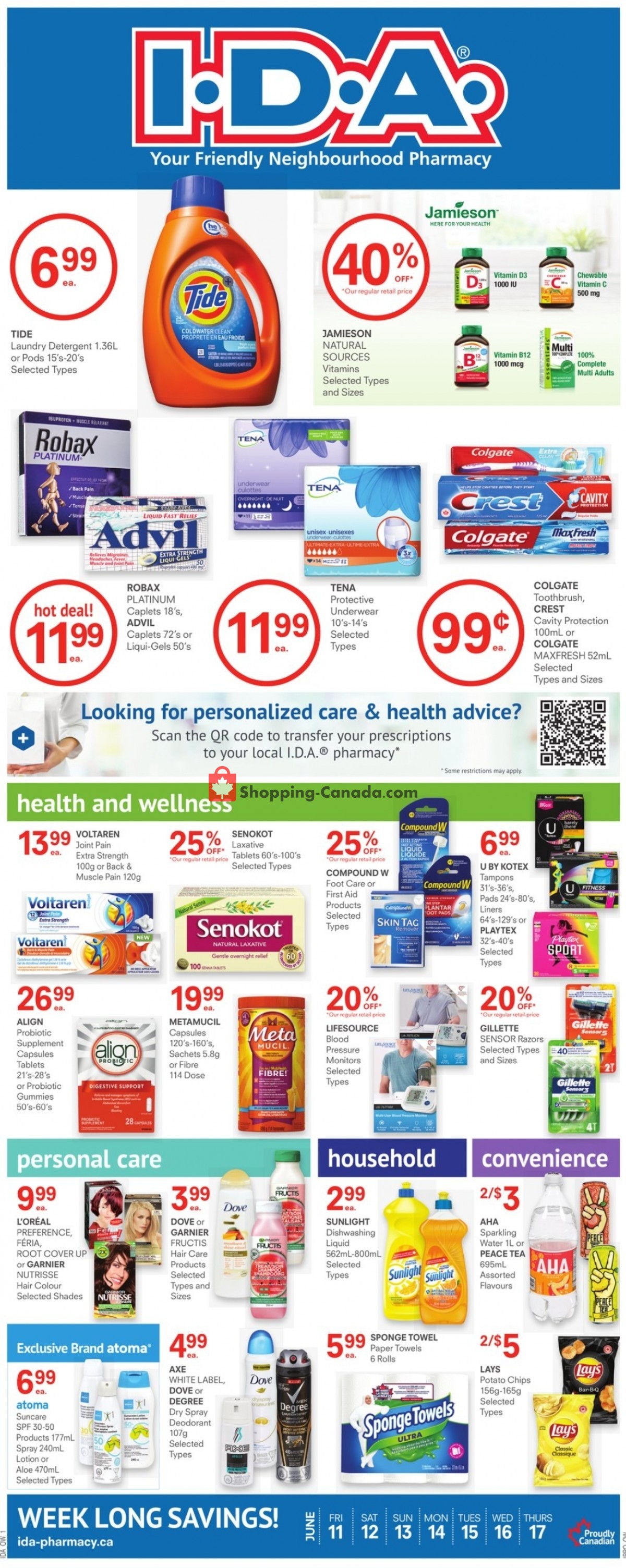 I.D.A. flyer from Friday June 11, 2021 to Thursday June 17, 2021 - page 1