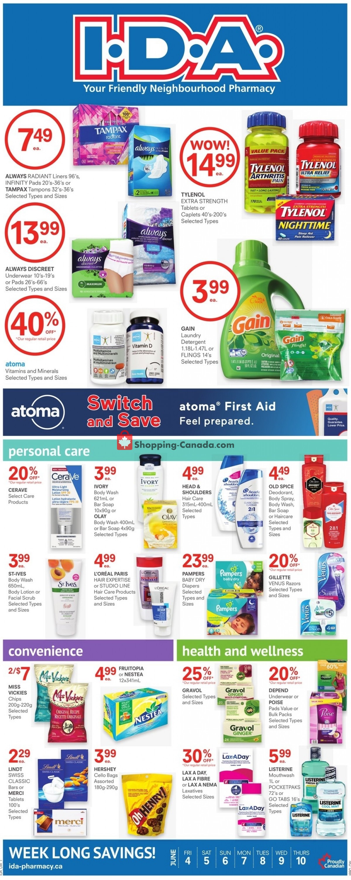 I.D.A. flyer from Friday June 4, 2021 to Thursday June 10, 2021 - page 1