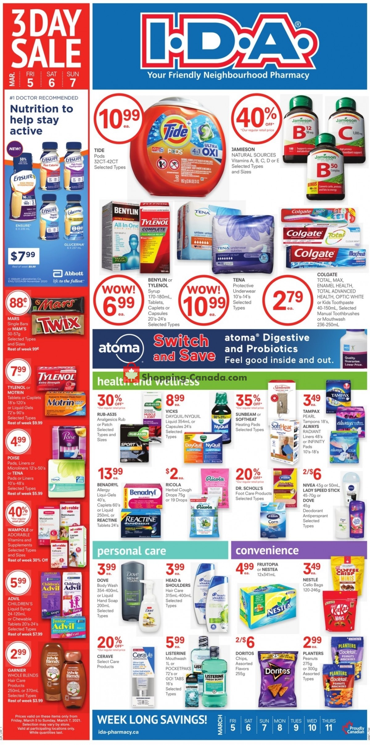 I.D.A. flyer from Friday March 5, 2021 to Thursday March 11, 2021 - page 1