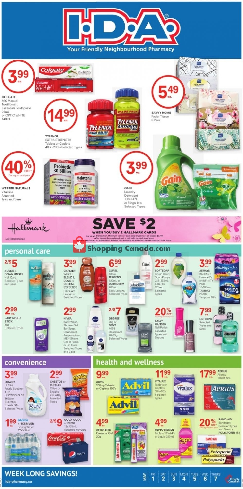 I.D.A. flyer from Friday May 1, 2020 to Thursday May 7, 2020 - page 1
