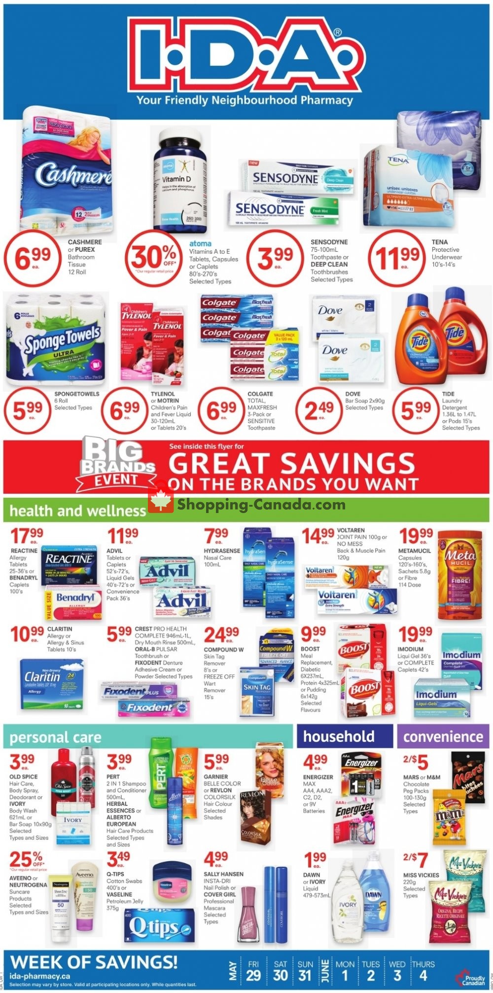I.D.A. flyer from Friday May 29, 2020 to Thursday June 4, 2020 - page 1