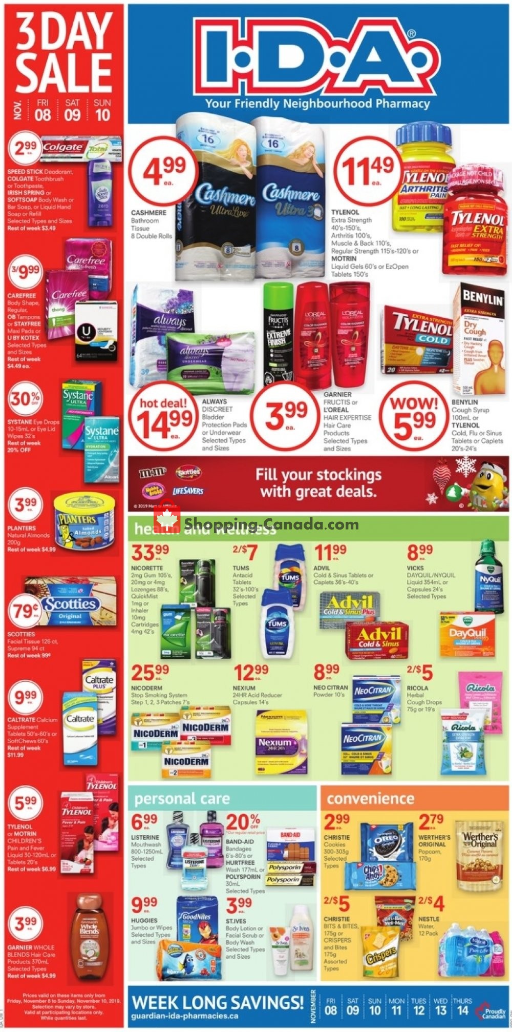 I.D.A. flyer from Friday November 8, 2019 to Thursday November 14, 2019 - page 1