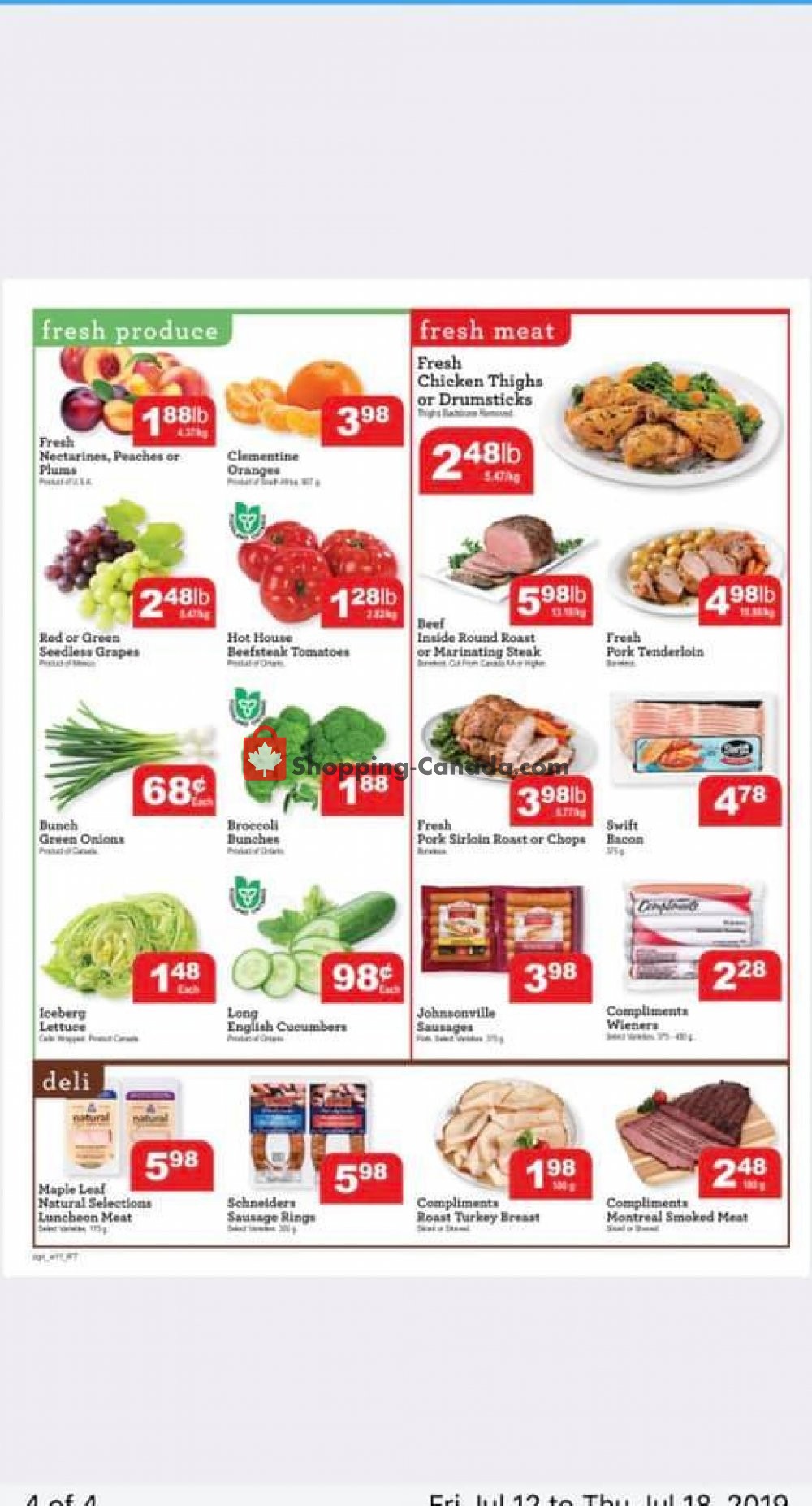 IFT Independent Food Town flyer from Friday July 12, 2019 to Thursday July 18, 2019 - page 4