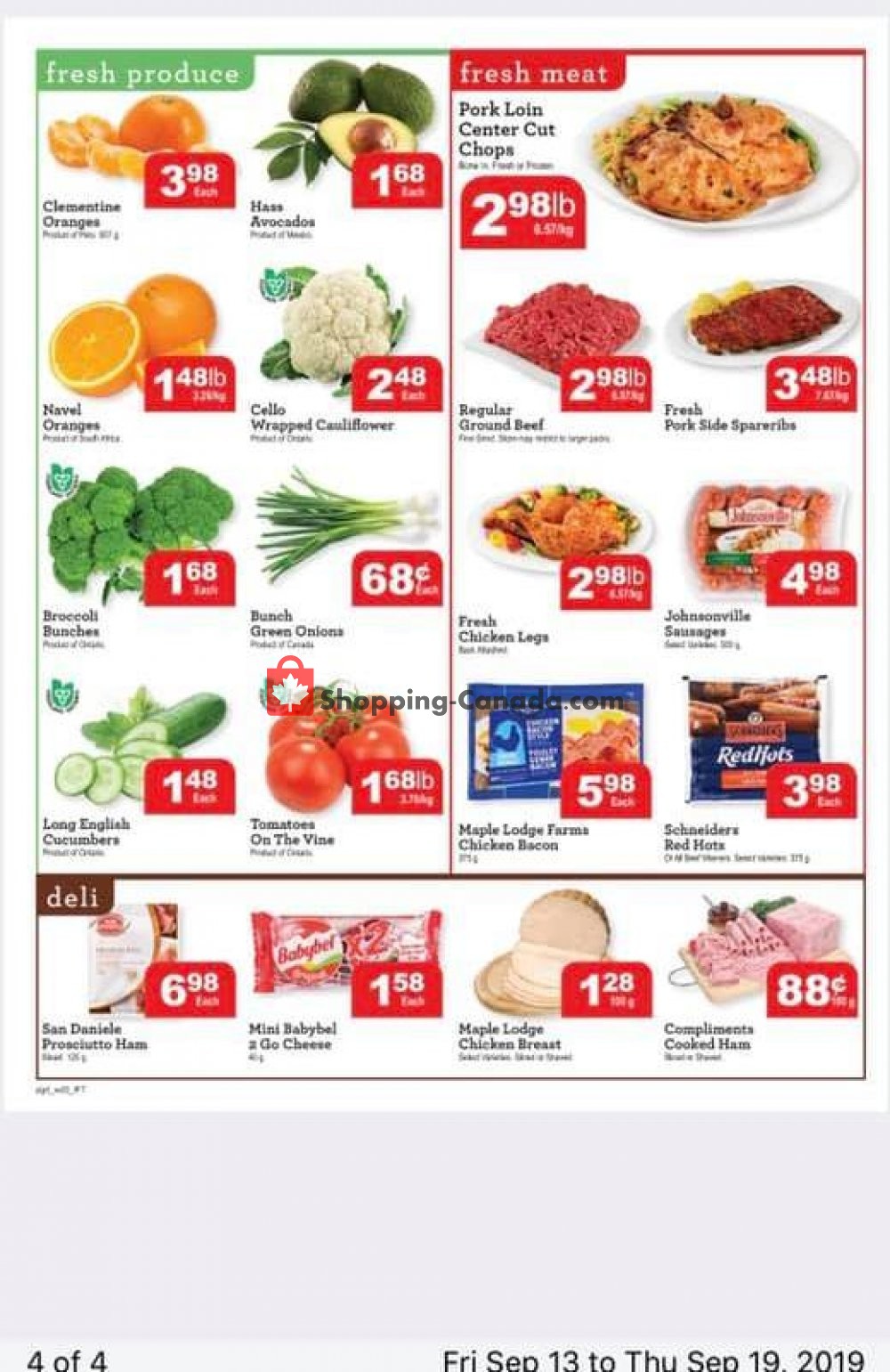 IFT Independent Food Town flyer from Friday September 13, 2019 to Thursday September 19, 2019 - page 4