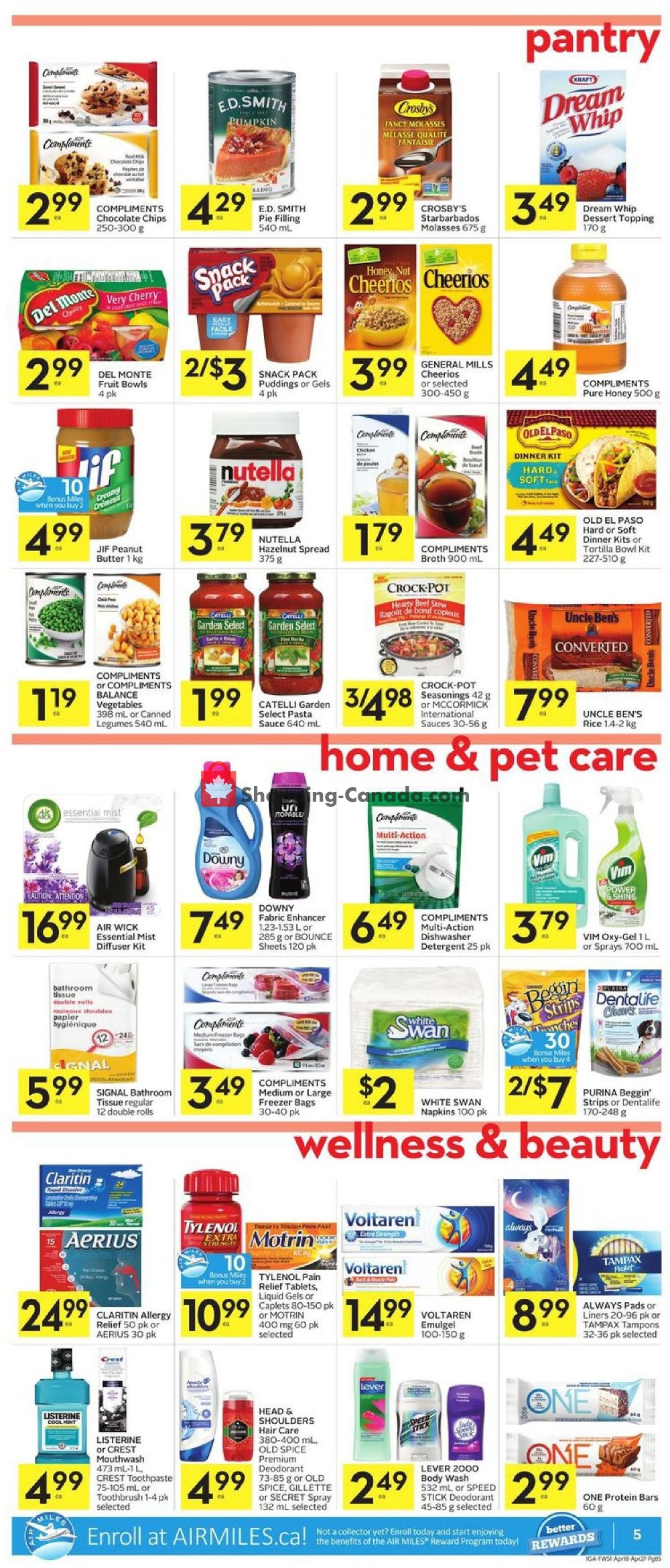 IGA Extra flyer from Thursday April 18, 2019 to Wednesday April 24, 2019 - page 5