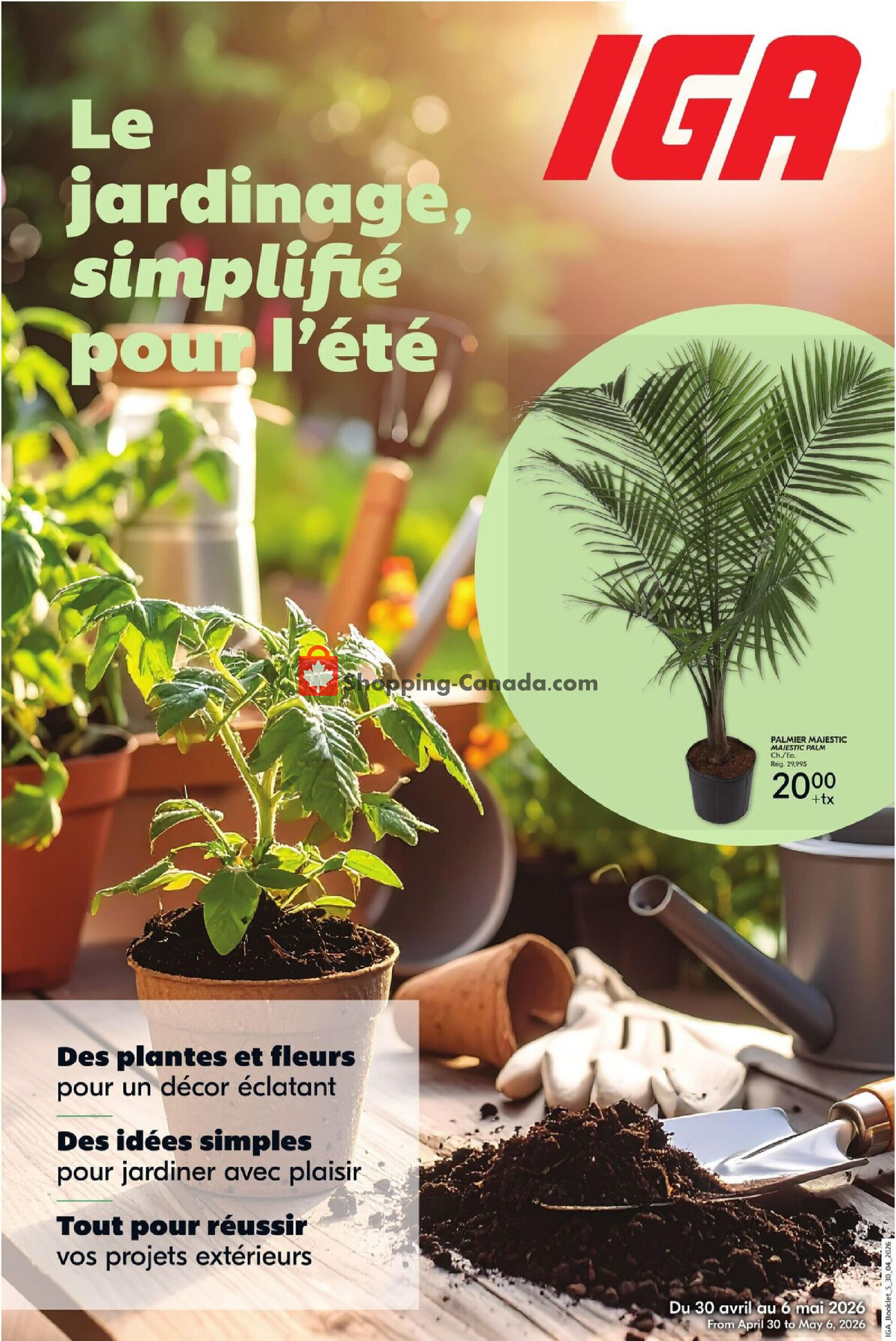 IGA Extra flyer from Thursday April 30, 2026 to Wednesday May 6, 2026 - page 1