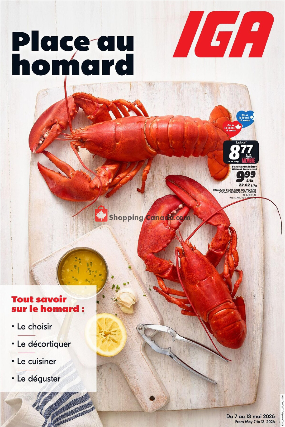 IGA Extra flyer from Thursday May 7, 2026 to Wednesday May 13, 2026 - page 1