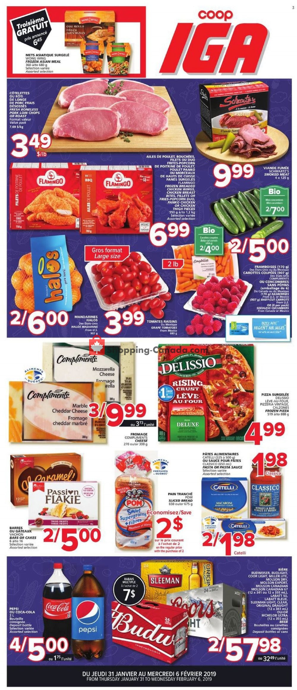IGA Extra flyer from Thursday January 31, 2019 to Wednesday February 6, 2019 - page 1