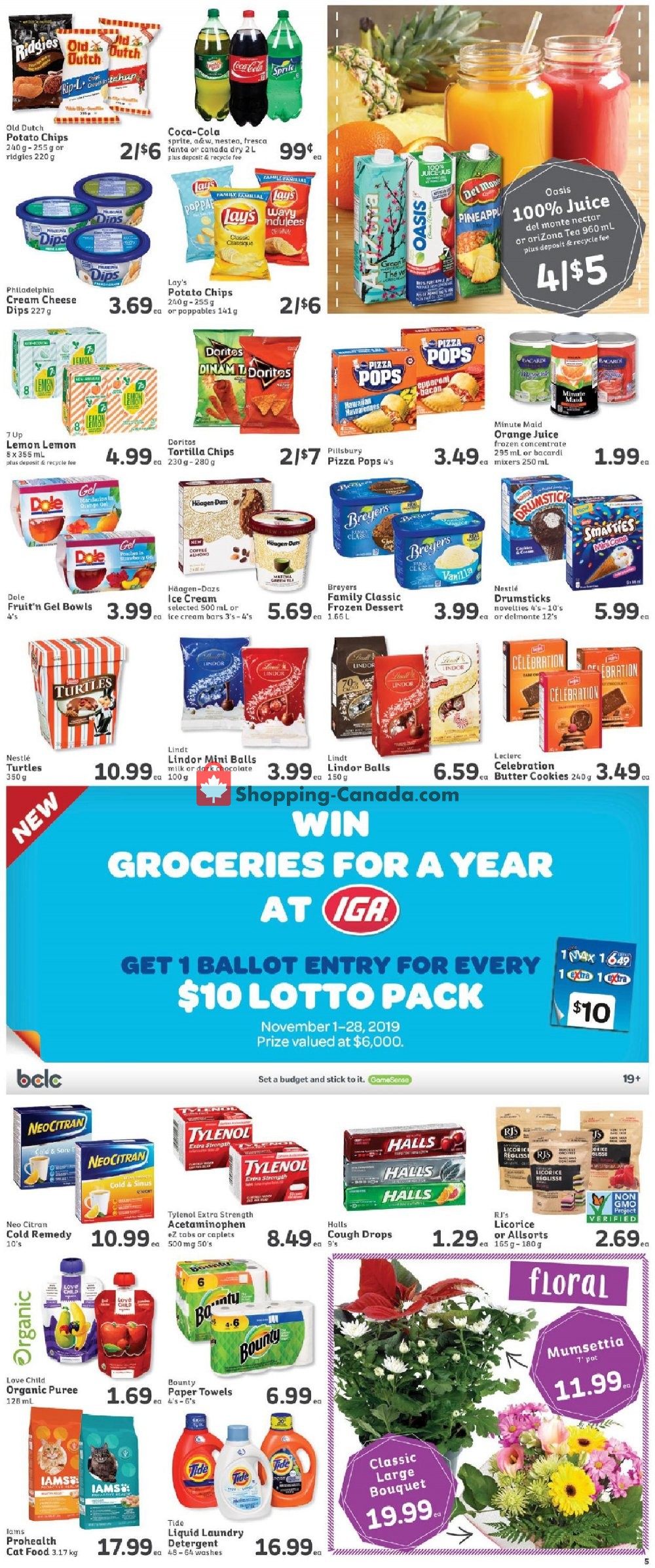 IGA Extra flyer from Friday November 8, 2019 to Thursday November 14, 2019 - page 5