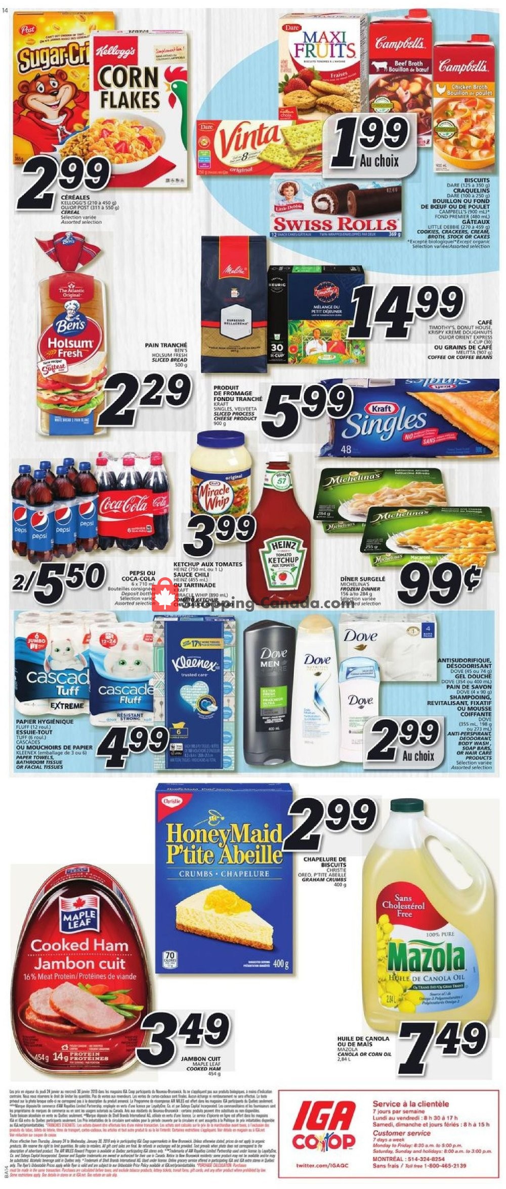 IGA Extra flyer from Thursday January 24, 2019 to Wednesday January 30, 2019 - page 14