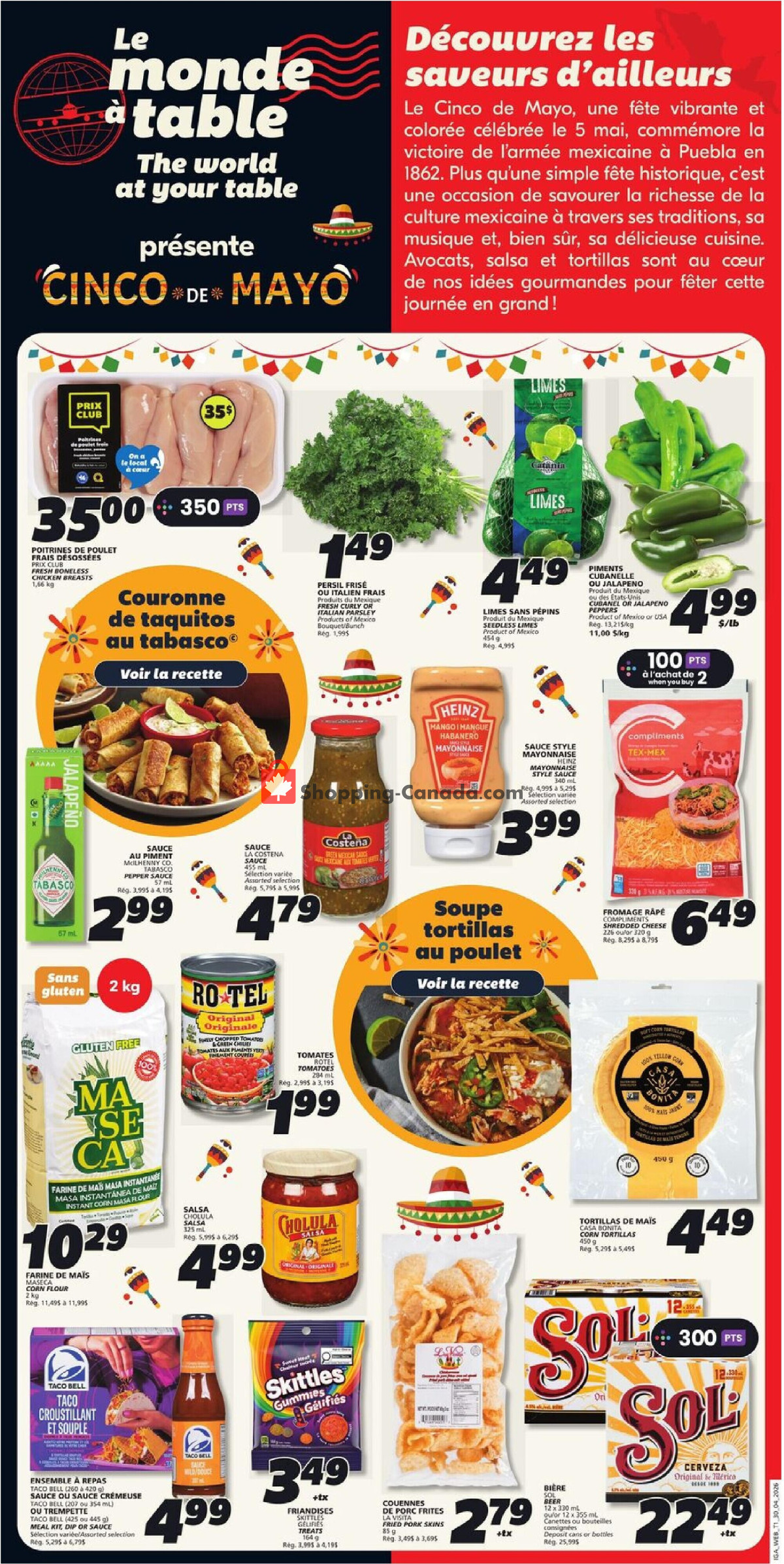 IGA Extra flyer from Thursday April 30, 2026 to Wednesday May 6, 2026 - page 14