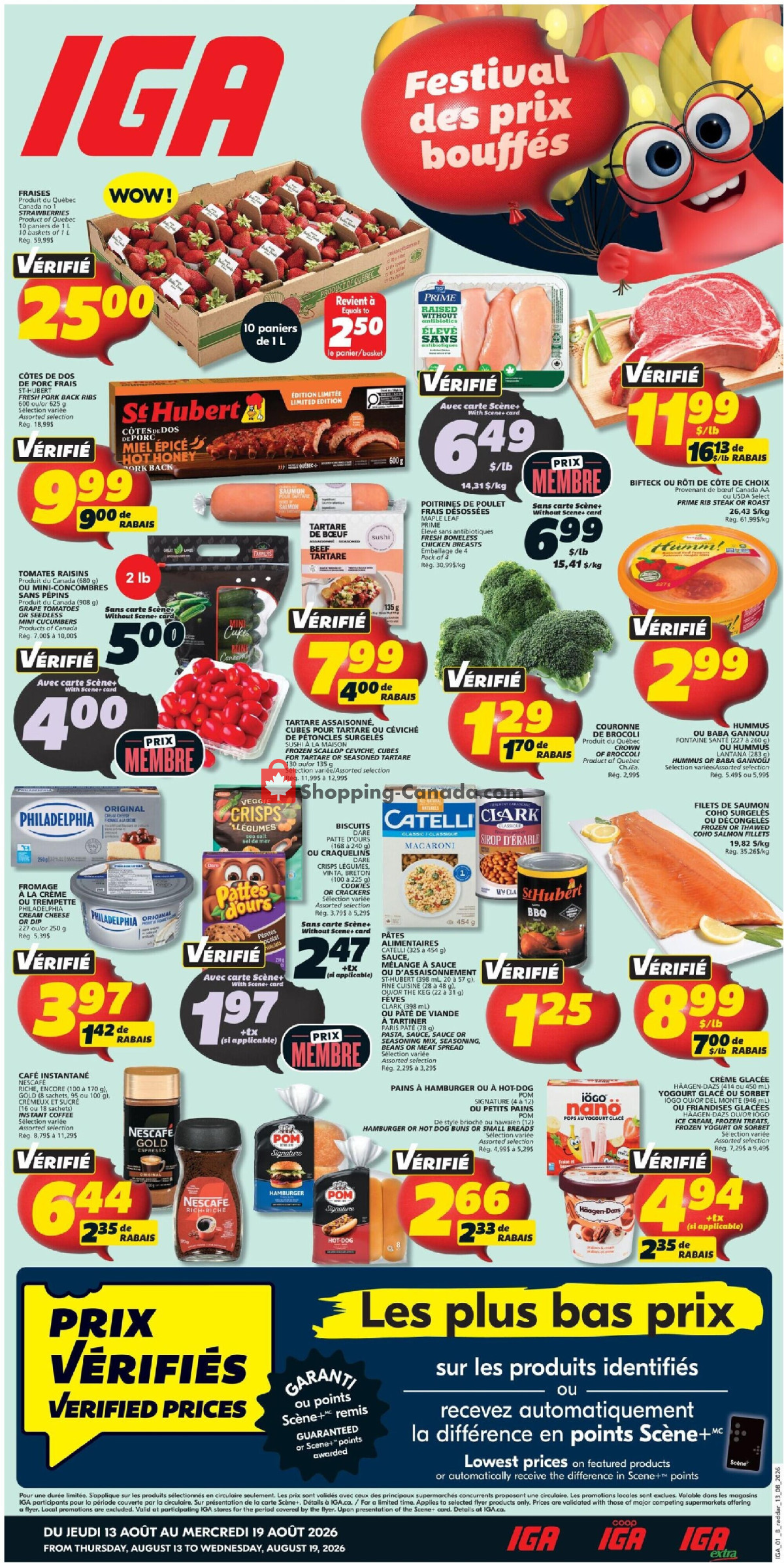 IGA Extra flyer from Thursday August 13, 2026 to Wednesday August 19, 2026 - page 1