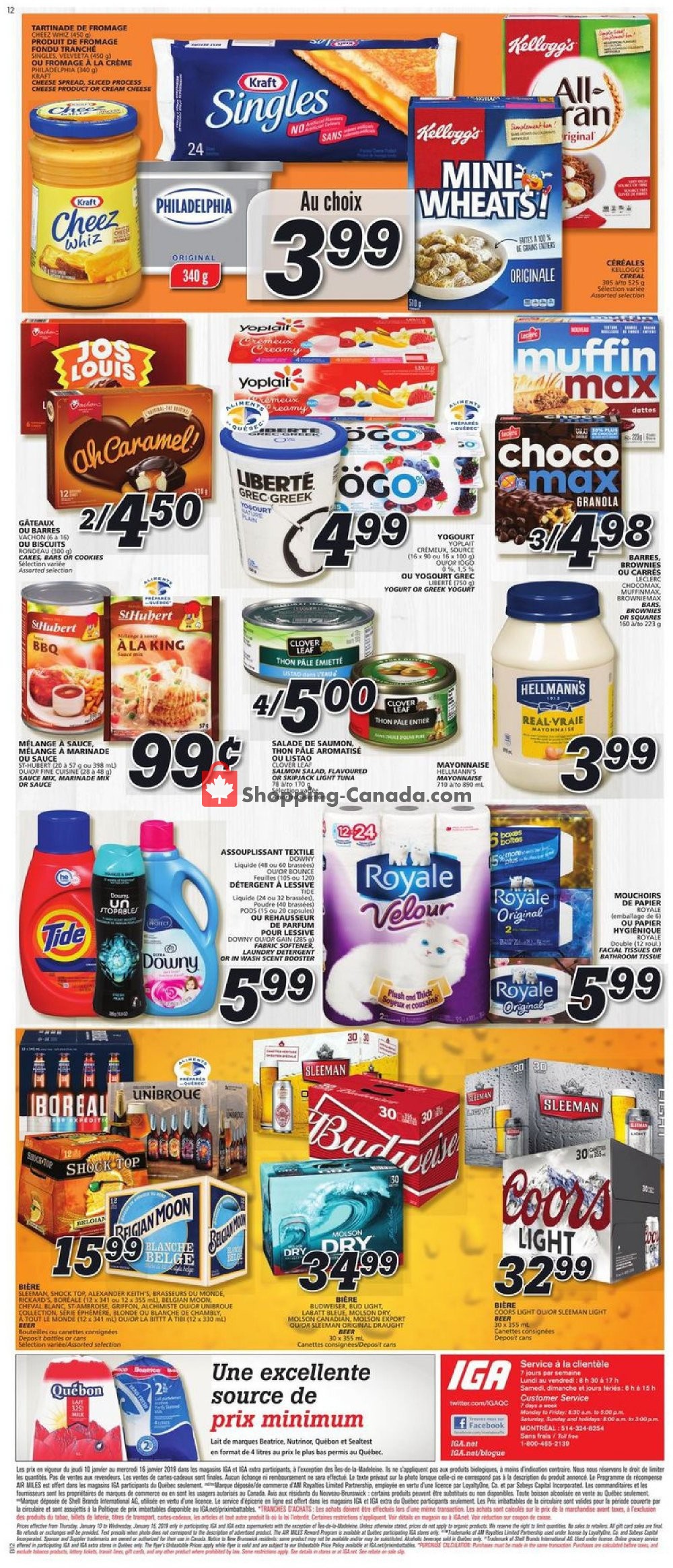 IGA Extra flyer from Thursday January 10, 2019 to Wednesday January 16, 2019 - page 14