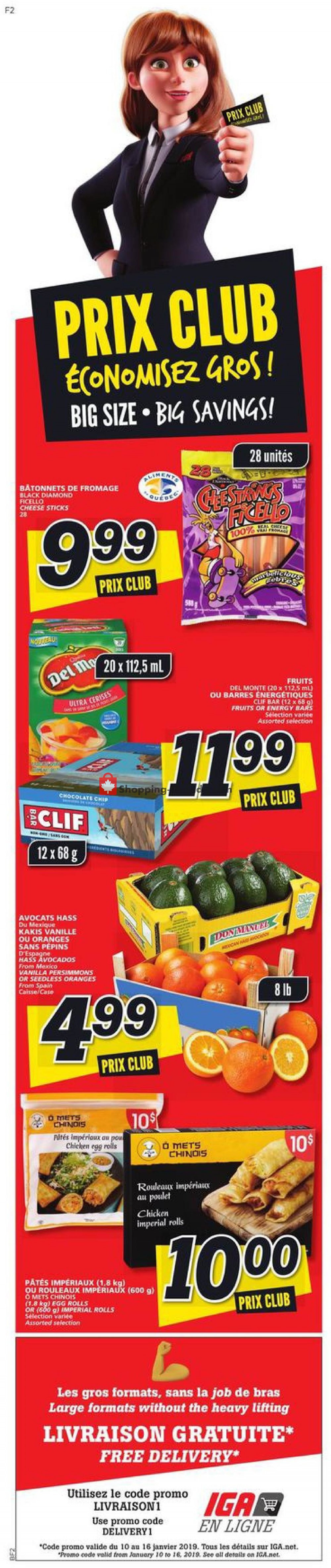 IGA Extra flyer from Thursday January 10, 2019 to Wednesday January 16, 2019 - page 2