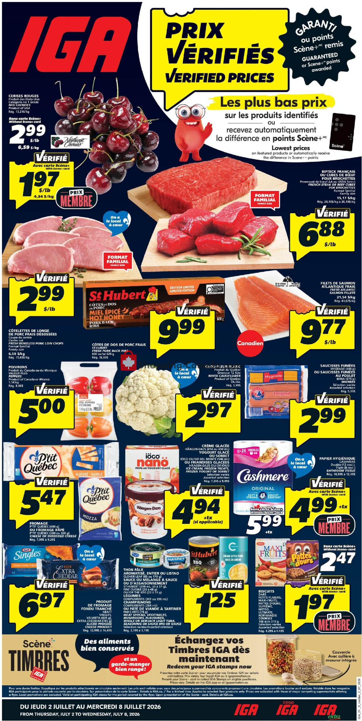 IGA Extra flyer from Thursday July 2, 2026 to Wednesday July 8, 2026 - page 1